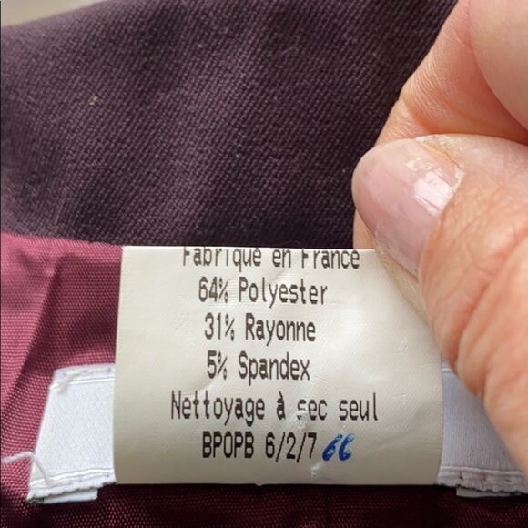 Vertigo Paris Embroidered Collared Blazer Bomber Jacket Eggplant Large‎ - Picture 15 of 16